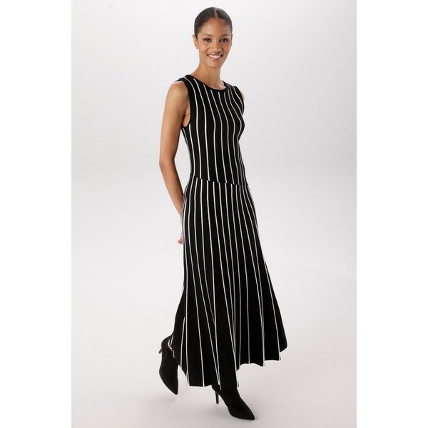 Aniston SELECTED Strickkleid mit trendigen, strukturierten Streifen - NEUE KOLLEKTION