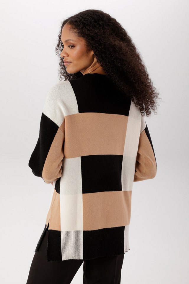 Aniston SELECTED Strickpullover in trendstarker Color-Blocking-Optik allover - NEUE KOLLEKTION – Bild 2 von 5
