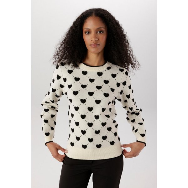 Aniston SELECTED Strickpullover mit eingestrickten Herzen und Punkten - NEUE KOLLEKTION