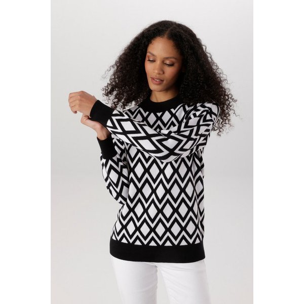 Aniston SELECTED Strickpullover mit geometrischer Rautenmusterung allover - NEUE KOLLEKTION