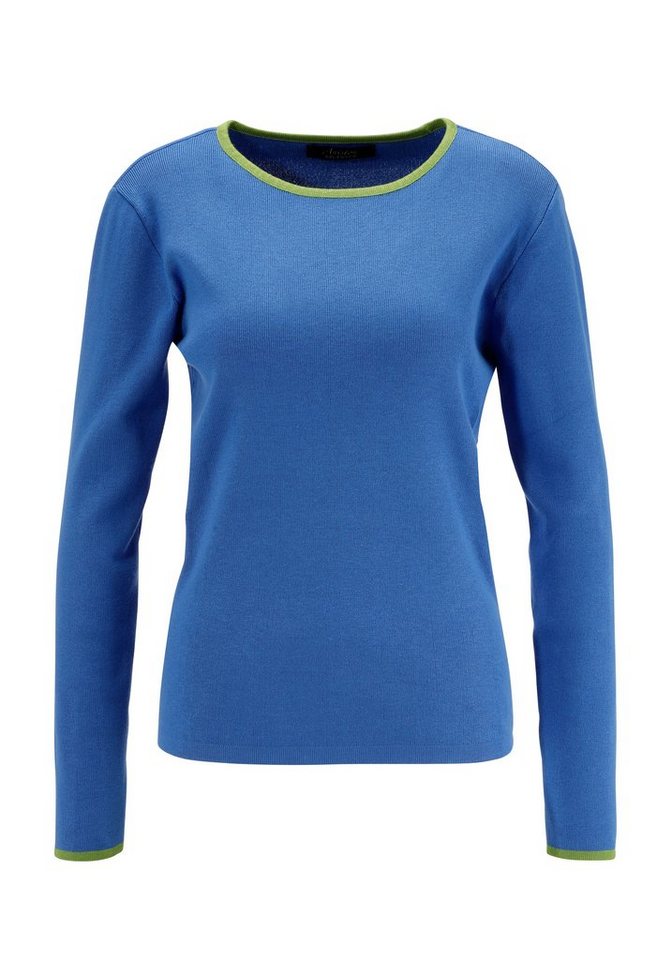Aniston SELECTED Strickpullover mit kontrastfarbenen Streifen – Bild 5 von 5