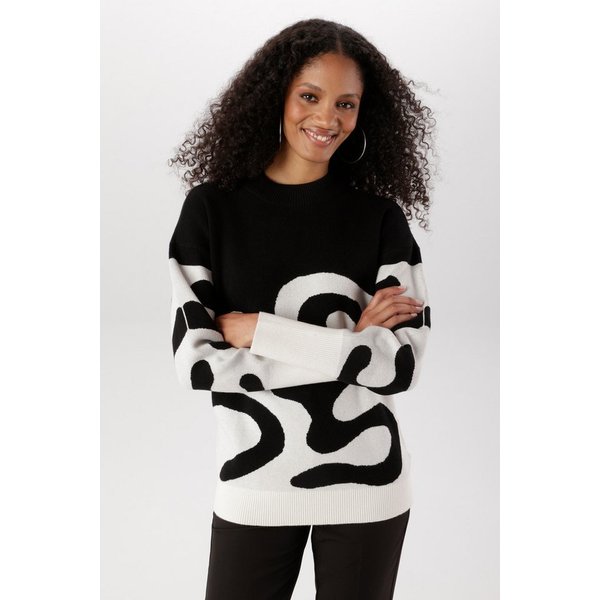 Aniston SELECTED Strickpullover mit modisch kurzem Stehkragen - NEUE KOLLEKTION