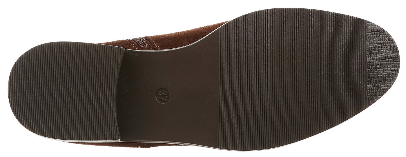 Aniston SHOES Chelseaboots Stiefelette, Blockabsatz, mit breitem Stretch – Bild 5 von 5