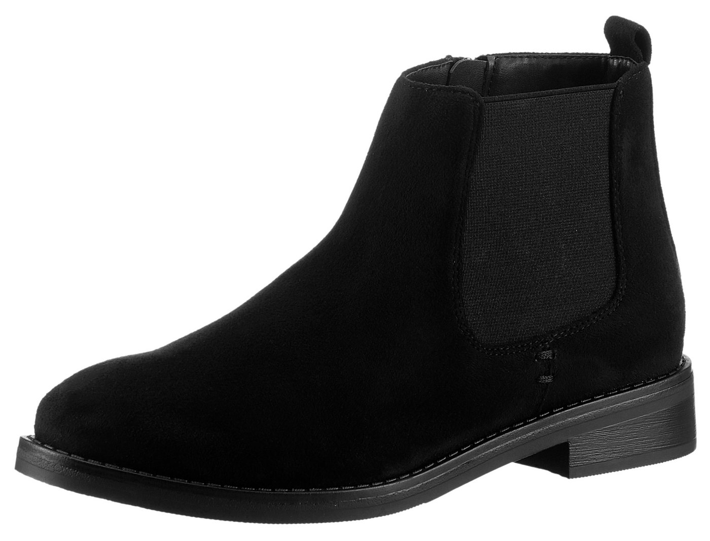 Aniston SHOES Chelseaboots Stiefelette, Blockabsatz, mit breitem Stretch – Bild 3 von 5