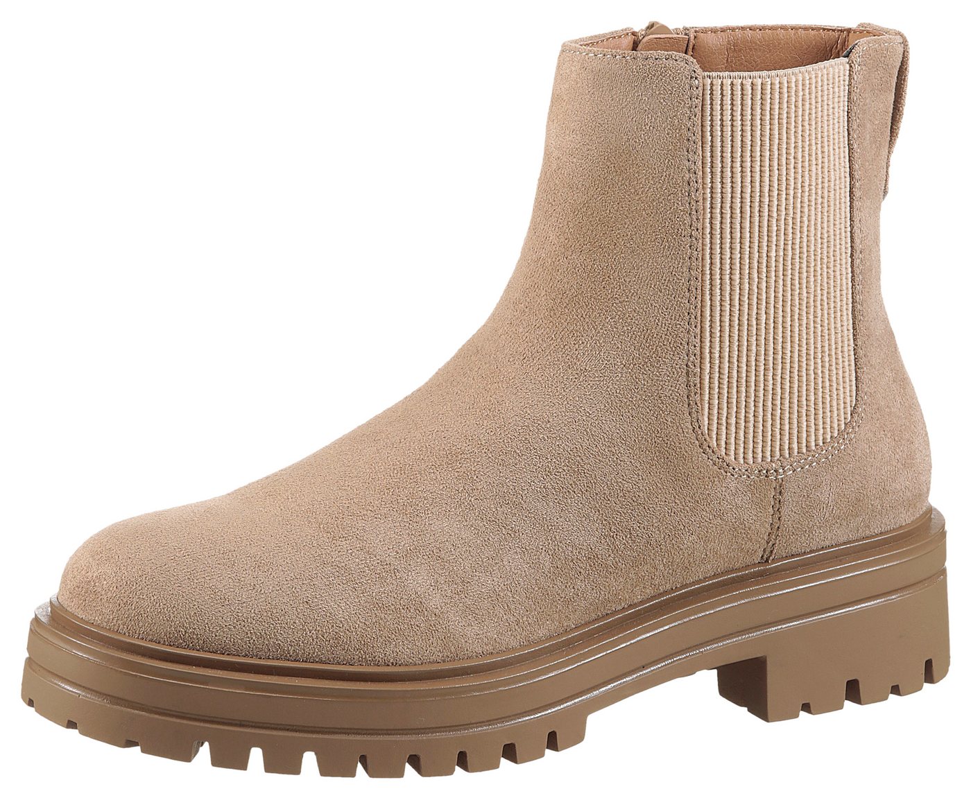 Aniston SHOES Chelseaboots Stiefelette, Blockabsatz, mit breitem Stretch – Bild 3 von 5