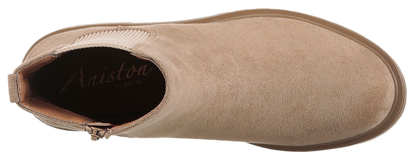 Aniston SHOES Chelseaboots Stiefelette, Blockabsatz, mit breitem Stretch – Bild 4 von 5