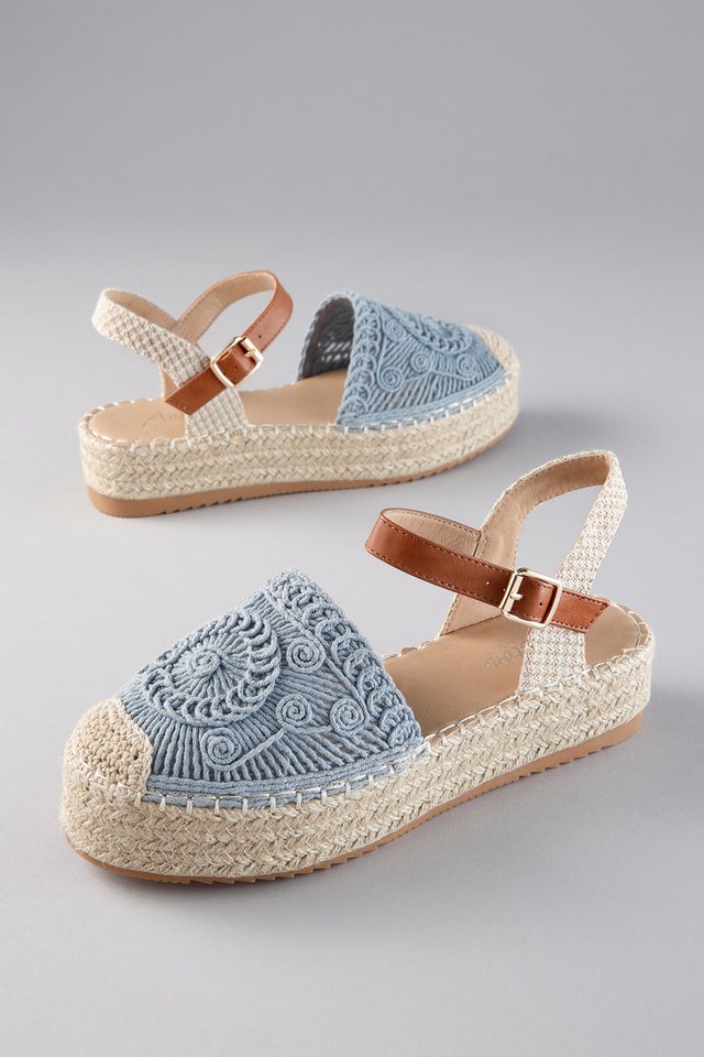 Aniston SHOES Plateausandale Häkel-Sandale, Sommerschuh, Urlaubsschuh - NEUE KOLLEKTION – Bild 2 von 5
