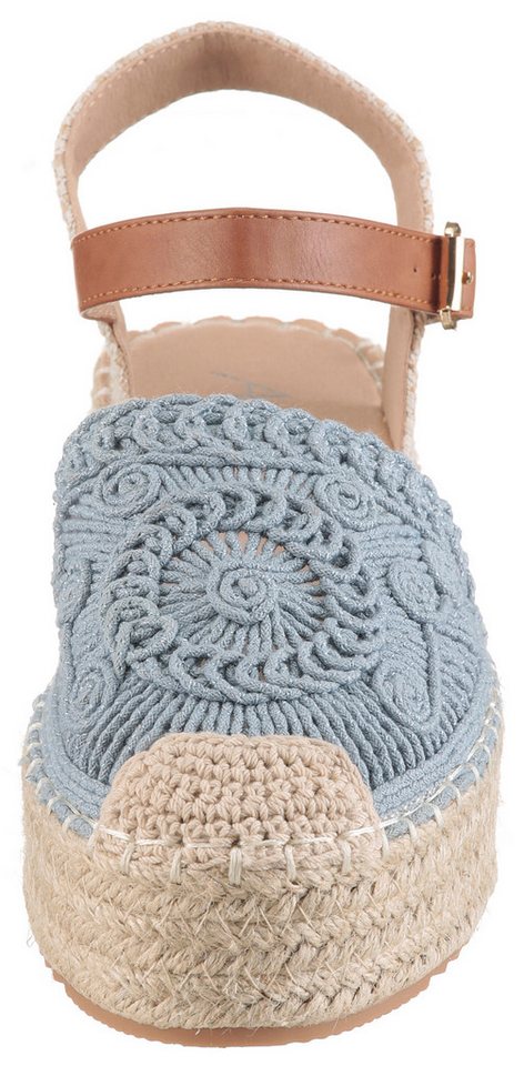 Aniston SHOES Plateausandale Häkel-Sandale, Sommerschuh, Urlaubsschuh - NEUE KOLLEKTION – Bild 5 von 5
