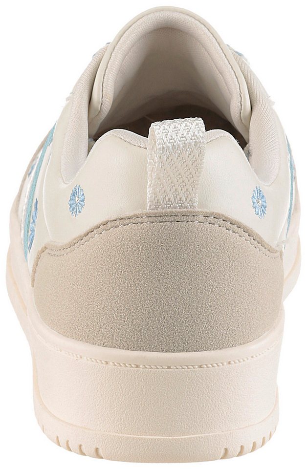 Aniston SHOES Plateausneaker Schnürschuh, Freizeitschuh mit Blumenstickerei - NEUE KOLLEKTION – Bild 4 von 5