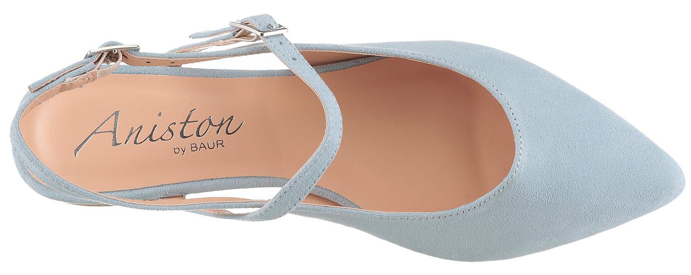 Aniston SHOES Slingpumps Flat, Sommerschuh, Riemchensandale - schmale Form – Bild 4 von 5