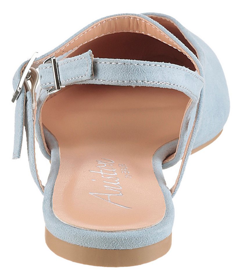 Aniston SHOES Slingpumps Flat, Sommerschuh, Riemchensandale - schmale Form – Bild 5 von 5