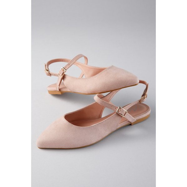 Aniston SHOES Slingpumps Flat, Sommerschuh, Riemchensandale - schmale Form