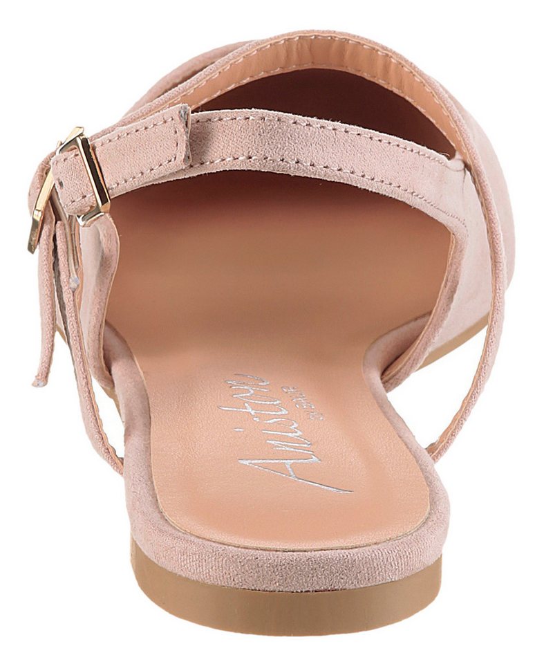 Aniston SHOES Slingpumps Flat, Sommerschuh, Riemchensandale - schmale Form – Bild 5 von 5
