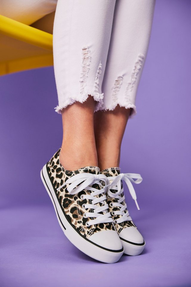 Aniston SHOES Sneaker Freizeitschuh, Sneaker mit klassischen umlaufenden schwarzen Streifen – Bild 2 von 5