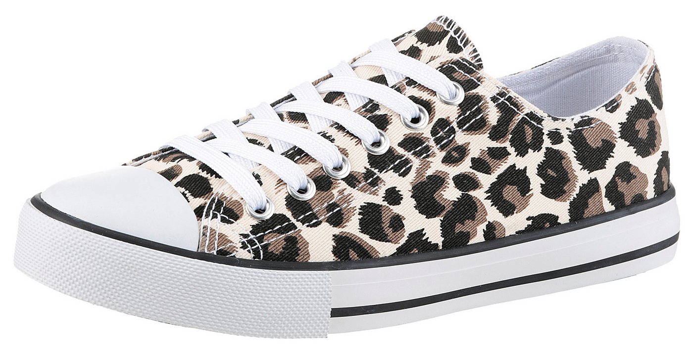 Aniston SHOES Sneaker Freizeitschuh, Sneaker mit klassischen umlaufenden schwarzen Streifen – Bild 3 von 5