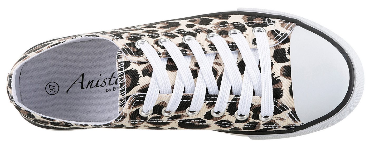 Aniston SHOES Sneaker Freizeitschuh, Sneaker mit klassischen umlaufenden schwarzen Streifen – Bild 5 von 5