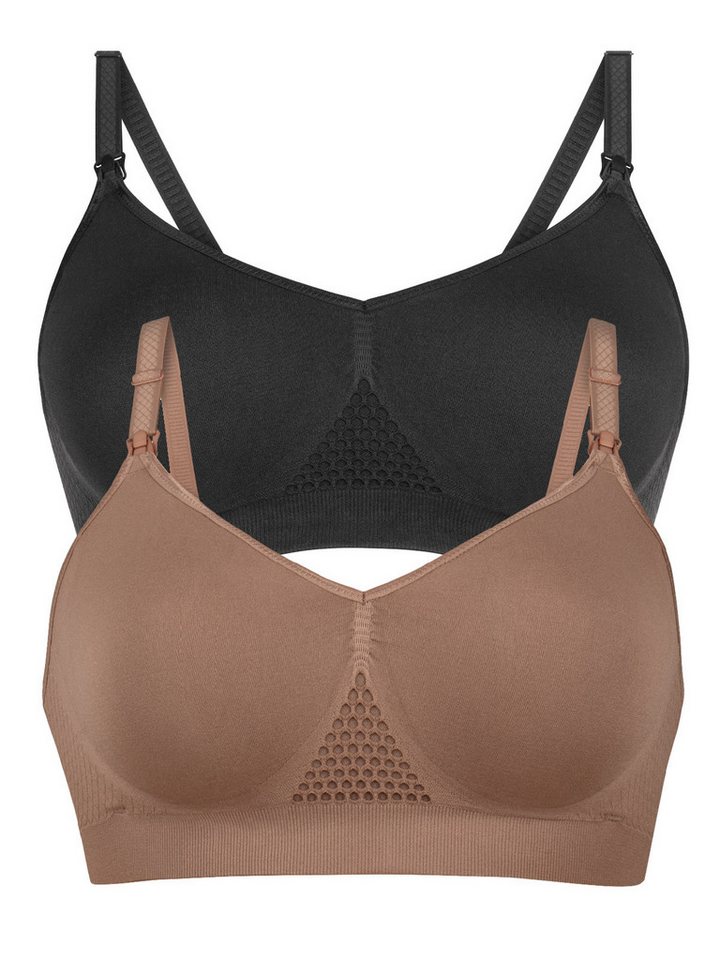 Anita Maternity Still-BH Seamless (Packung, 2er-Pack) herausnehmbare Cups, doppellagig, extra Halt, bequem, weich, bügellos – Bild 2 von 5