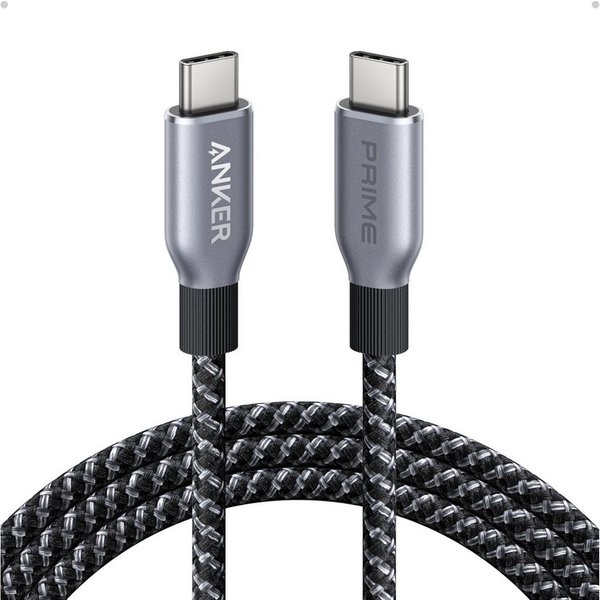 Anker A88E2012 Computer-Kabel, 240W Power Delivery, Upcycled-Flechtgewebe, 1,8m Kabellänge