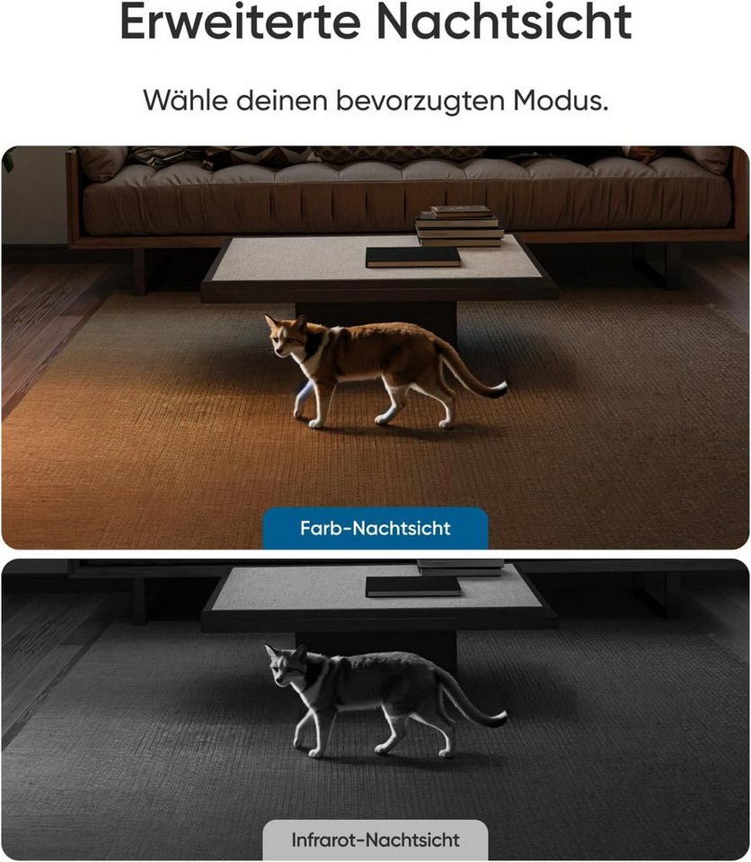 Anker eufy Indoor Kamera E30 4K 8MP UHD Sicherheitskamera, 360° Abdeckung, 6× optischer Zoom (Innenbereich, Bewegungssensor) – Bild 5 von 5