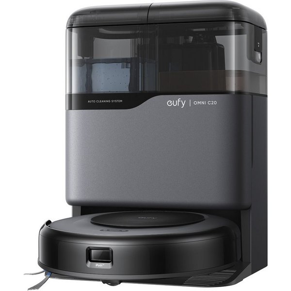 Anker eufy Saugroboter C20 mit wischfunktion mit All-in-One-Station,7000Pa, mit Beutel, Auto-Entleerung, Auto-Wasch- und Trocknungsfunktion
