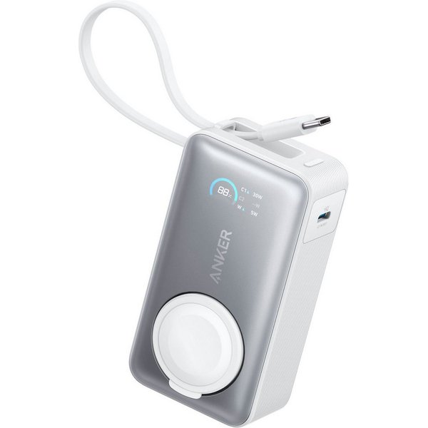 Anker MagGo Powerbank (10.000mAh, 35W, für Apple Watch) Powerbank 10000 mAh