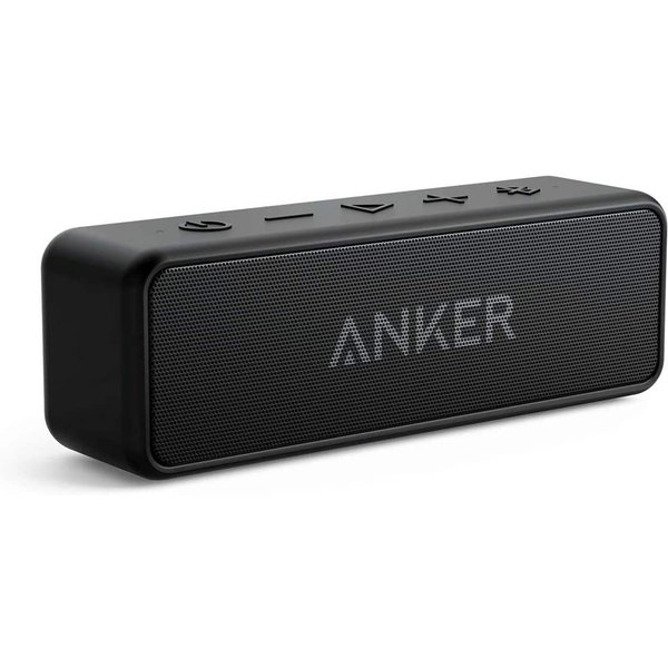 Anker SoundCore 2 Tragbarer wasserdichter Portable Lautsprecher (Bluetooth, 12 W, Bluetooth, Musik, Android, Apple, Smartphone, Iphone)