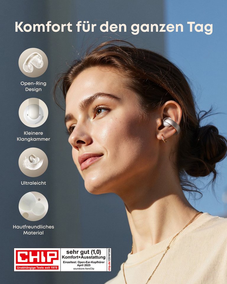 Anker soundcore AeroClip Open-Ear-Kopfhörer – Bild 2 von 5