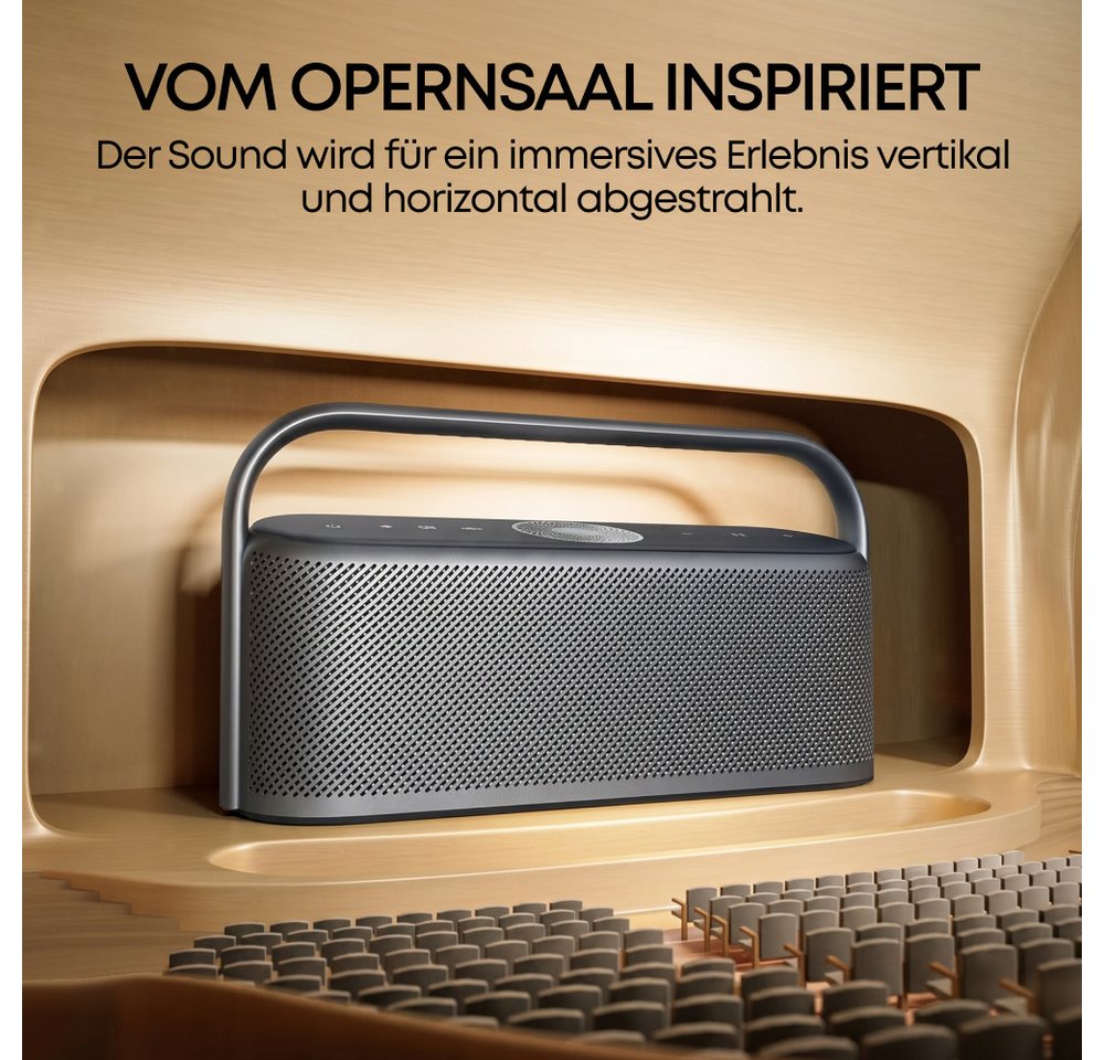 Anker soundcore Motion x600 Bluetooth-Lautsprecher (Bluetooth 5.3 & AUX, 50 W, Hi-Res Spatial Audio, 50W räumlicher Sound, IPX7 Wasserschutz) – Bild 4 von 5