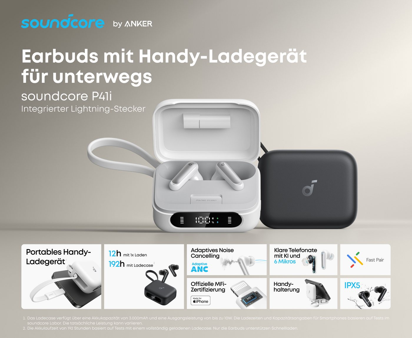 ANKER Soundcore P41i (MFi) black – Bild 2 von 5
