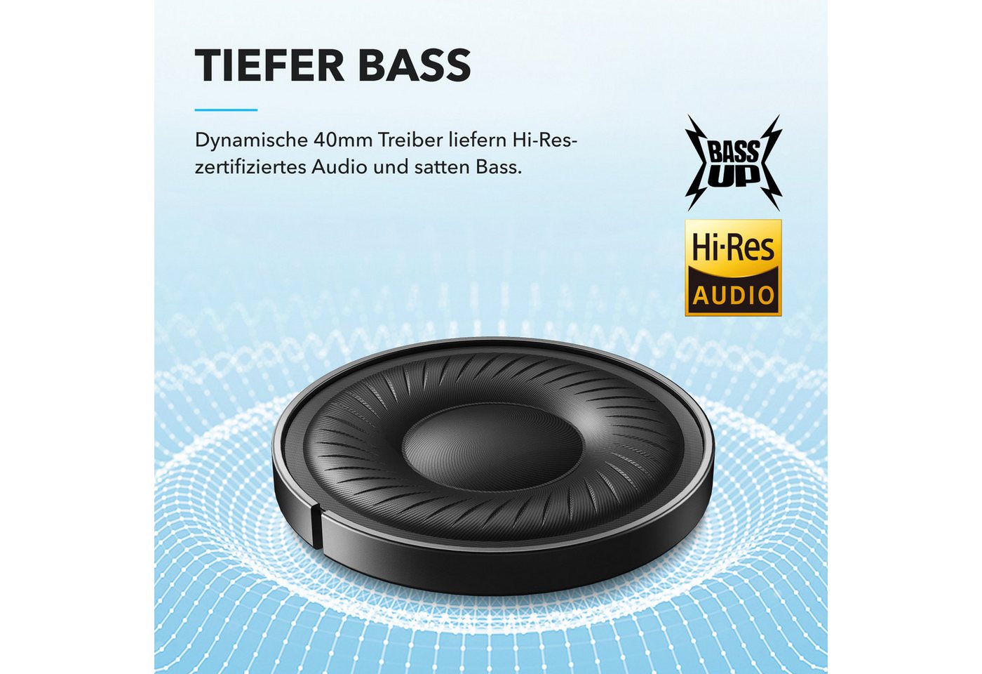 Anker soundcore Q20i Over-Ear-Kopfhörer – Bild 3 von 5