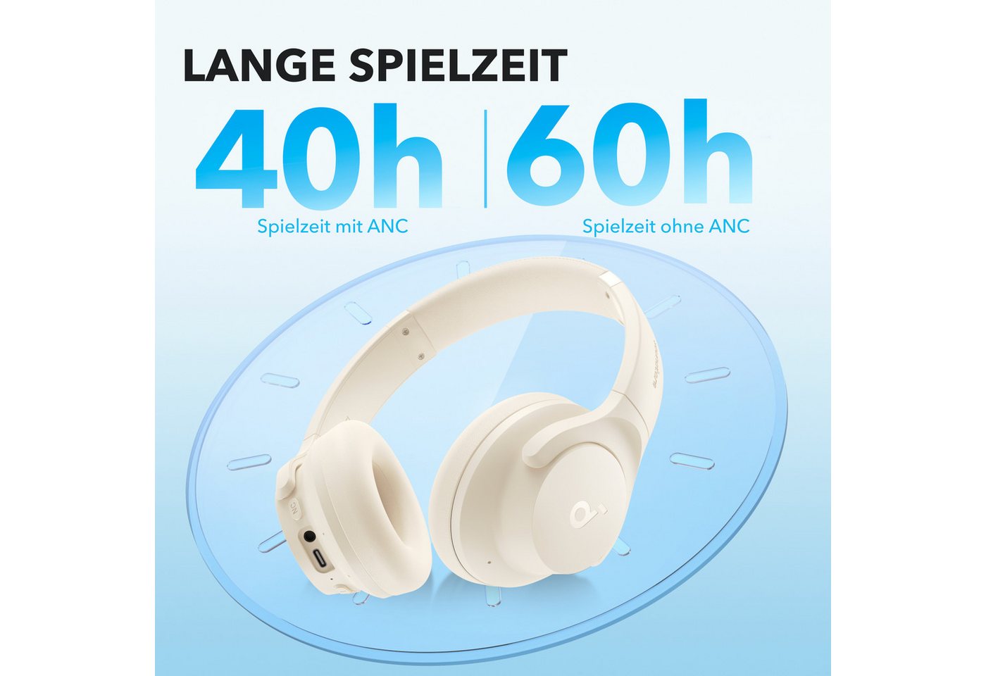 Anker soundcore Q20i Over-Ear-Kopfhörer – Bild 4 von 5