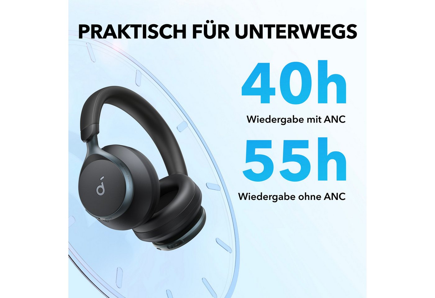 Anker soundcore Space One Over-Ear-Kopfhörer – Bild 5 von 5