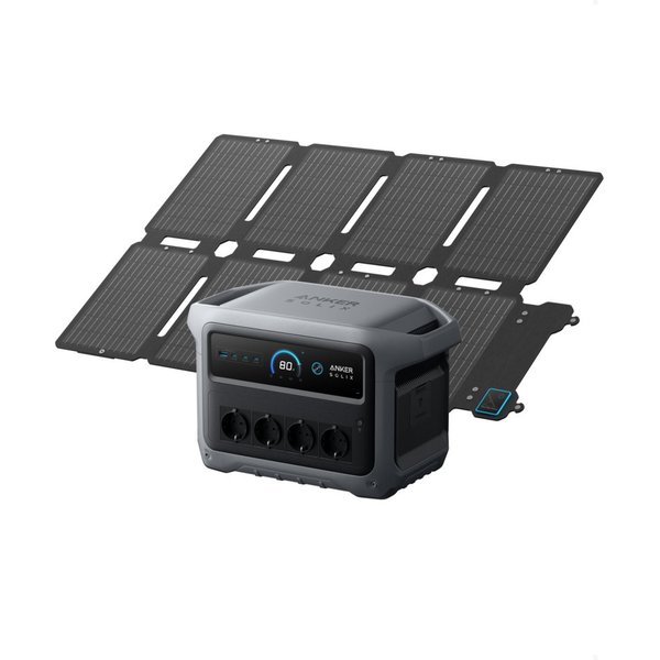 Anker Stromerzeuger C1000 Gen 2 Tragbare Powerstation mit wasserfester Tragetasche, 2 in kW, (2-tlg)