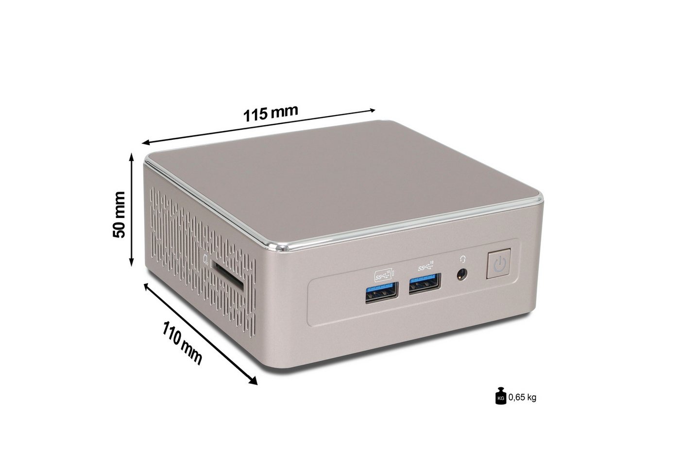 ANKERMANN-PC Ank-IX A5 Mini PC Mini-PC (AMD, Radeon Onboard Graphics, 16 GB RAM, 512 GB SSD, Luftkühlung) – Bild 5 von 5
