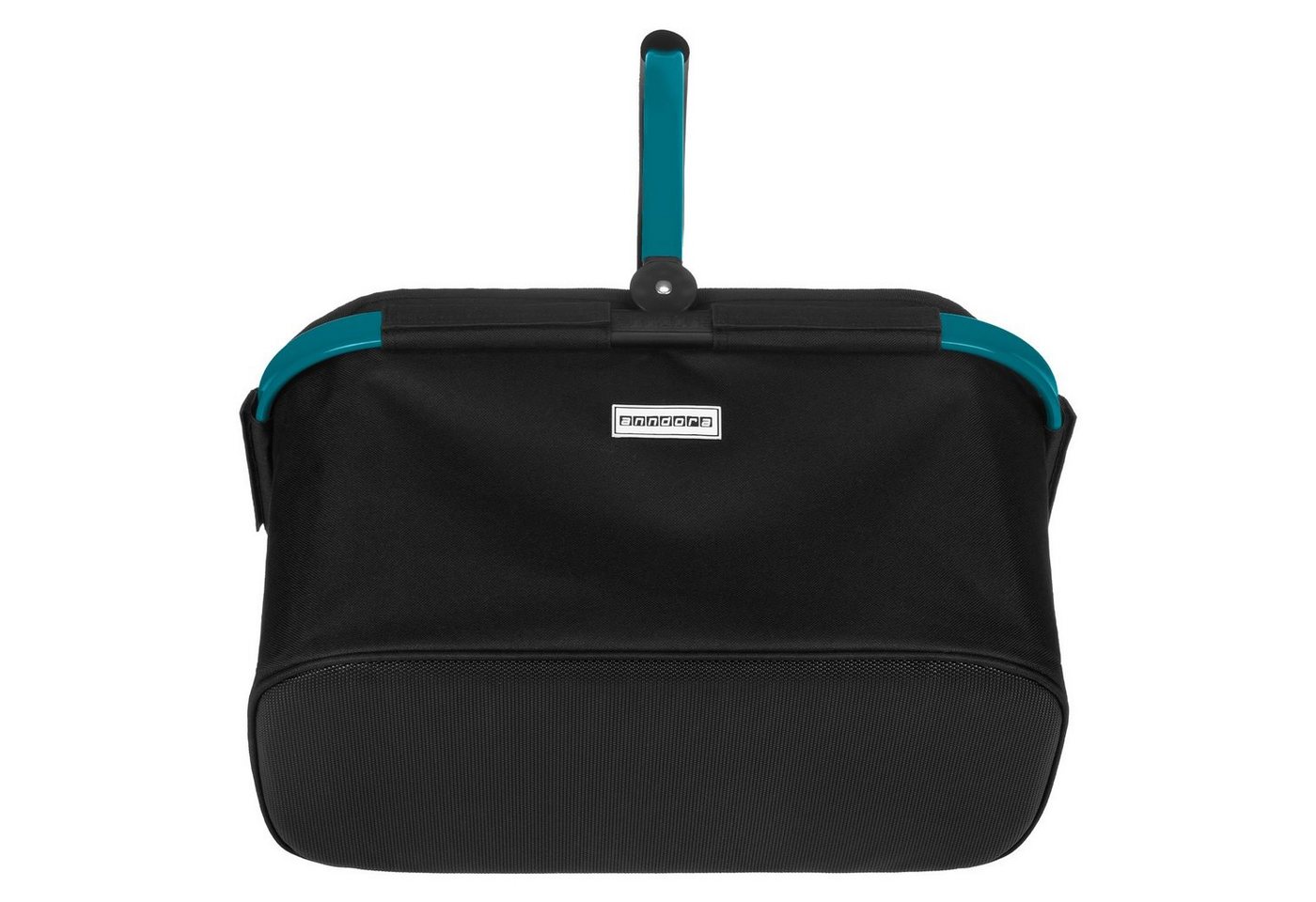 anndora Einkaufskorb mit stabilem Aluminiumrahmen, 22 l, Stoff durch Klettverschluss leicht abnehmbar zum Reinigen – Bild 4 von 5