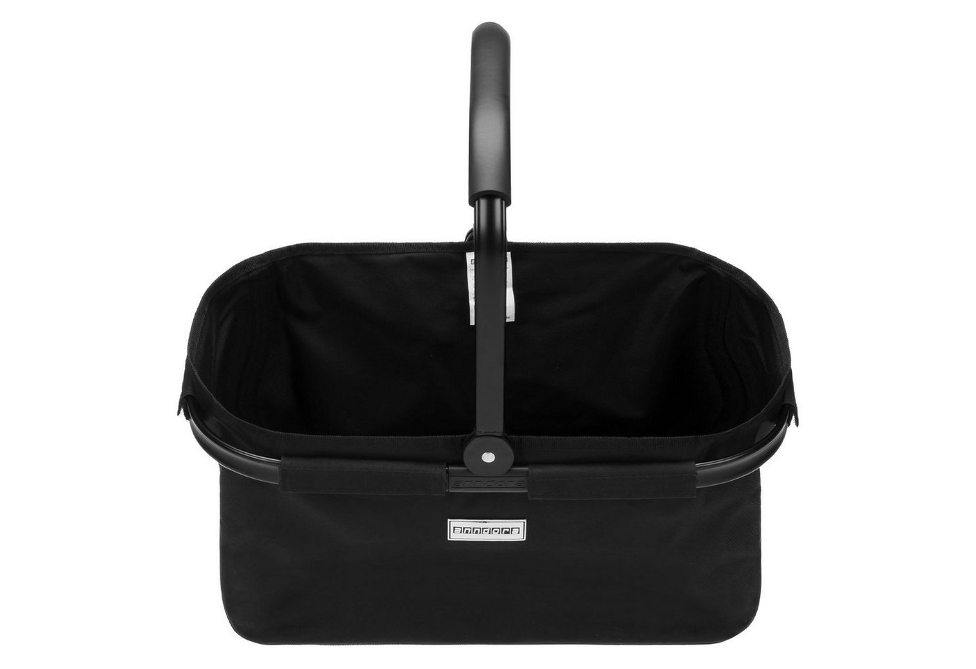 anndora Einkaufskorb mit stabilem Aluminiumrahmen, 22 l, Stoff durch Klettverschluss leicht abnehmbar zum Reinigen – Bild 5 von 5