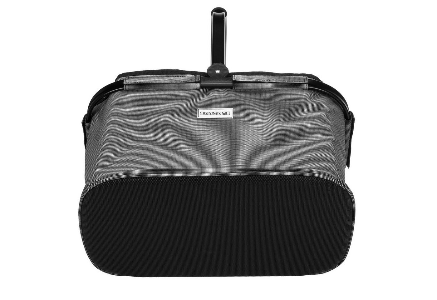 anndora Einkaufskorb mit stabilem Aluminiumrahmen, 22 l, Stoff durch Klettverschluss leicht abnehmbar zum Reinigen – Bild 4 von 5