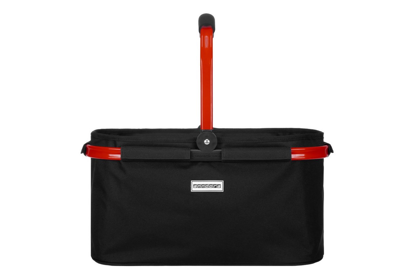 anndora Einkaufskorb mit stabilem Aluminiumrahmen, 22 l, Stoff durch Klettverschluss leicht abnehmbar zum Reinigen – Bild 3 von 5