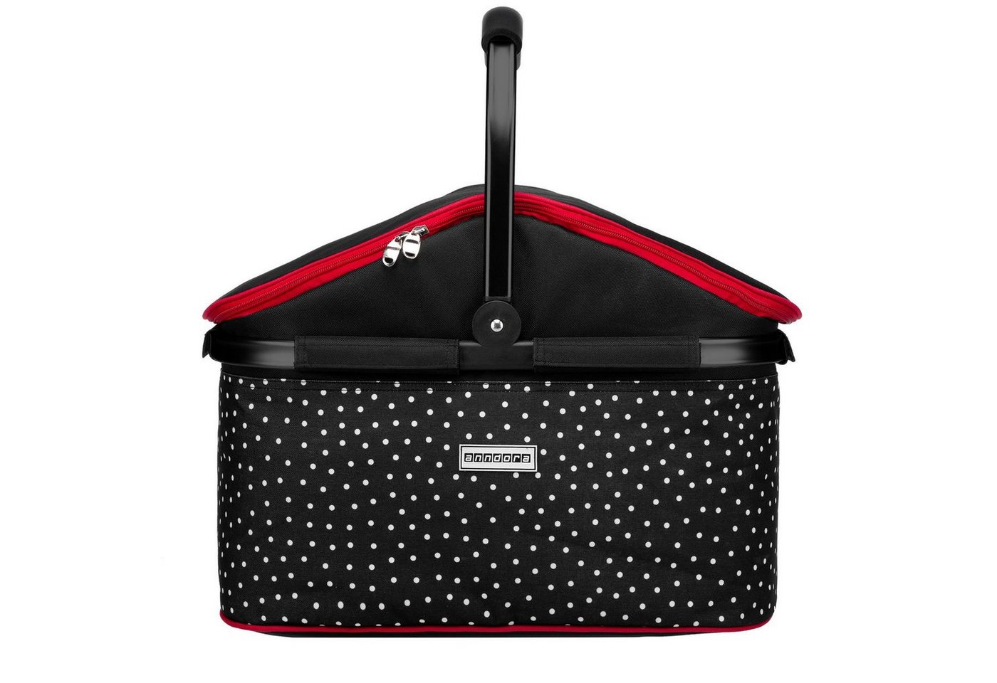 anndora Einkaufskorb thermo Shopper mit Kühlfunktion, 25 l, isolierter Deckel mit Reißverschluss - wasserdichter Boden – Bild 3 von 5