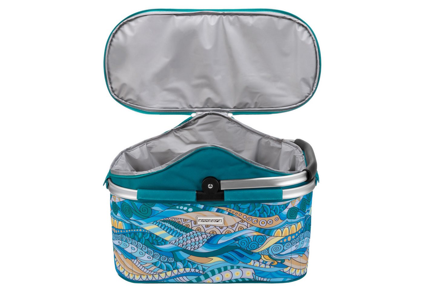 anndora Einkaufskorb thermo Shopper mit Kühlfunktion, 25 l, isolierter Deckel mit Reißverschluss - wasserdichter Boden – Bild 5 von 5