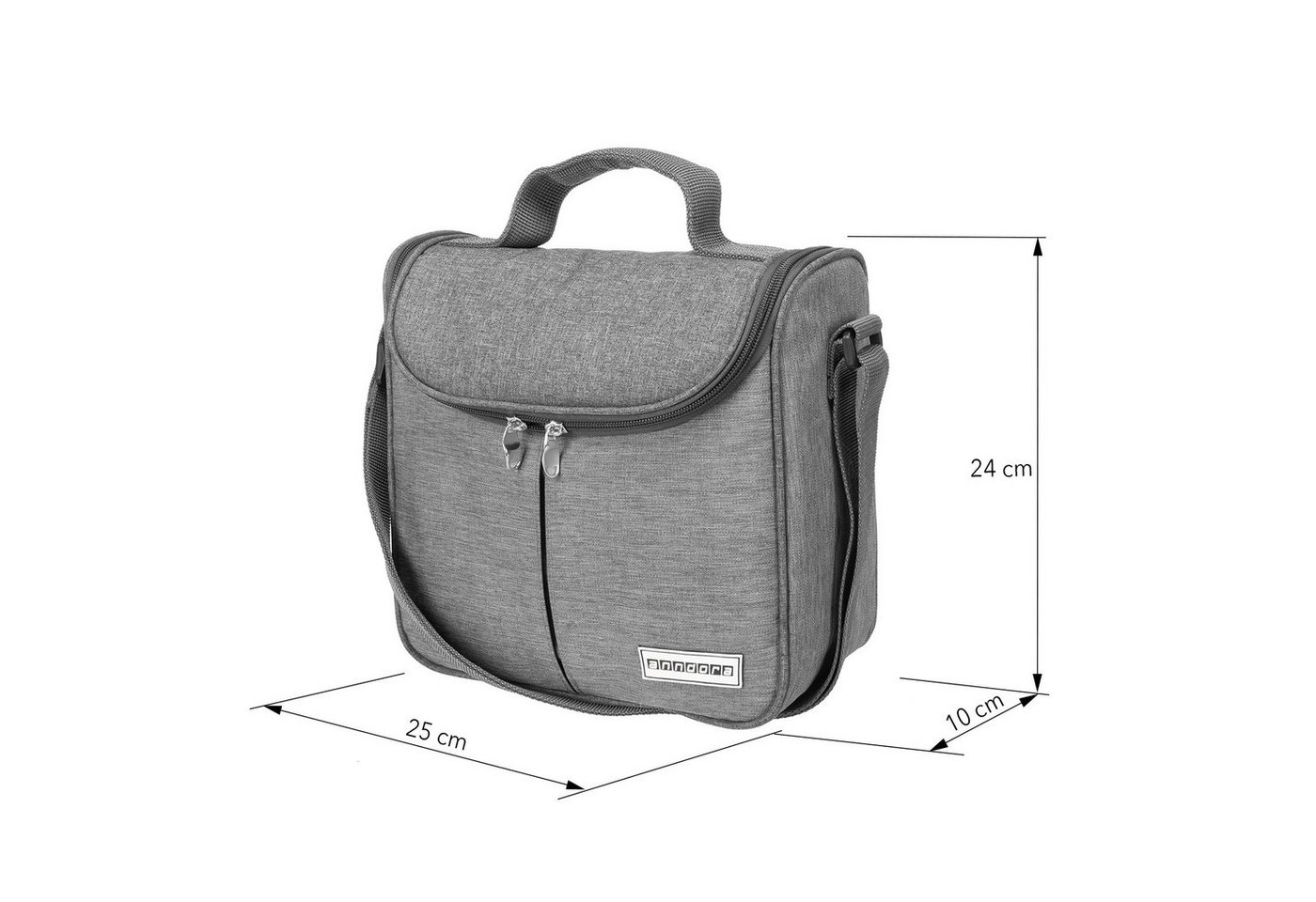 anndora Kühltasche Mini Picknicktasche, kompakte 4 Liter Kühltasche - verstellbarer Tragegurt – Bild 2 von 5