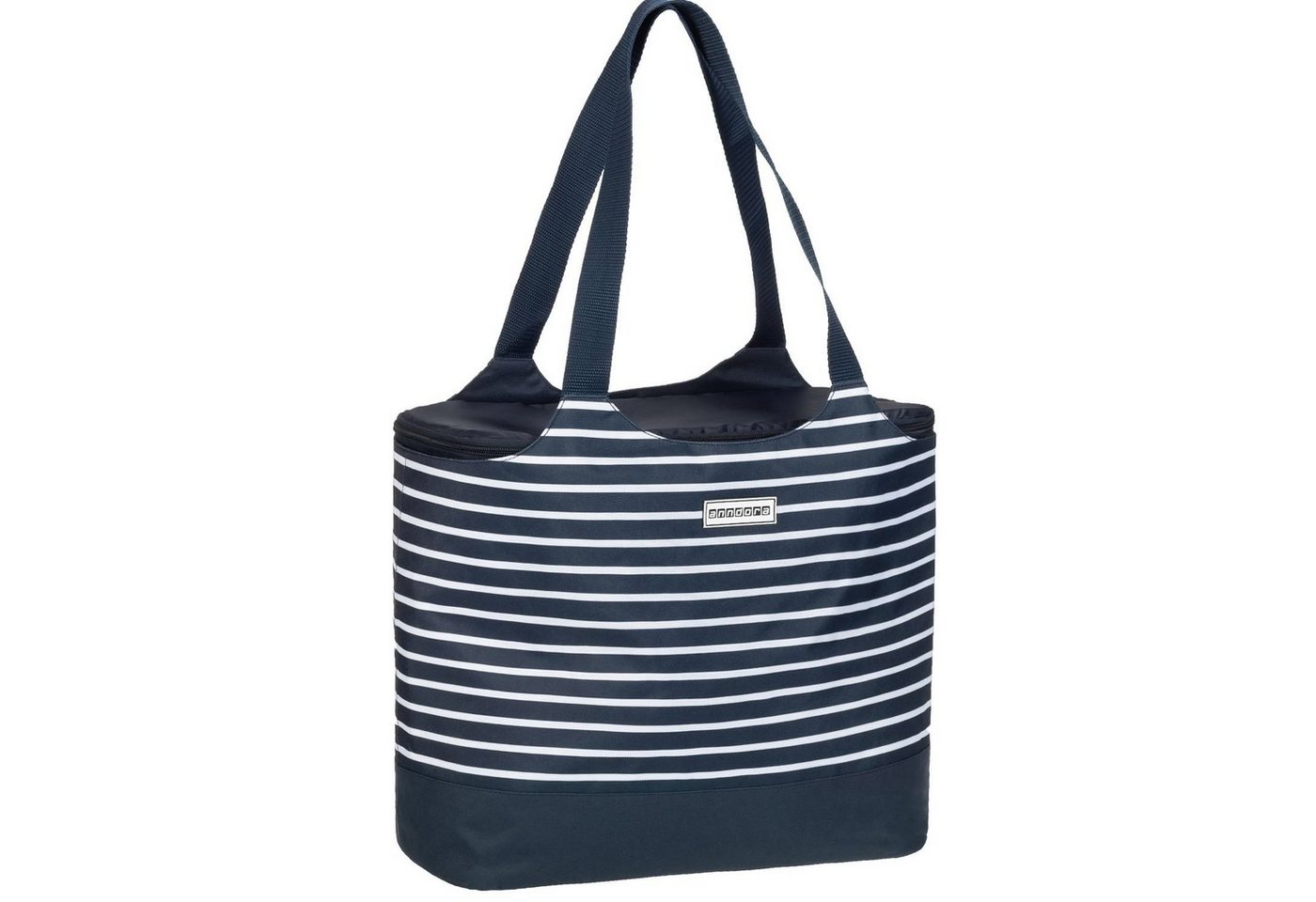 anndora Shopper 2 in 1 Doppeltasche Einkaufstasche mit Kühlfunktion, Isoliertasche mit Reißverschluss - Tragehenkel an beiden Taschen – Bild 2 von 5