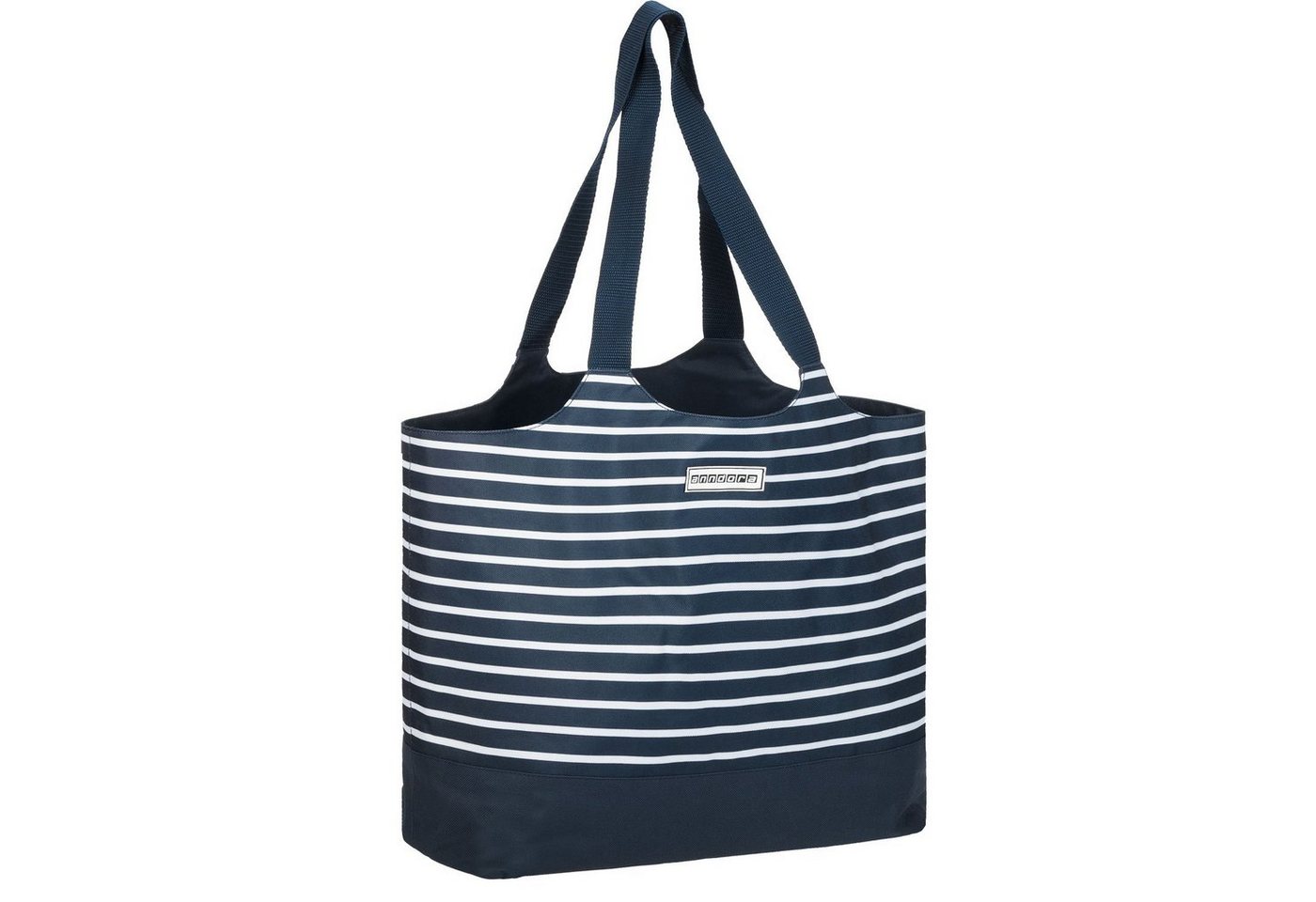 anndora Shopper 2 in 1 Doppeltasche Einkaufstasche mit Kühlfunktion, Isoliertasche mit Reißverschluss - Tragehenkel an beiden Taschen – Bild 5 von 5