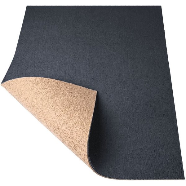 ANRO Badematte AquaComfort Meterware Mikrofaser Schlingen-Badläufer 60/90 cm Breite, Höhe 3 mm, rutschhemmender Rücken, Fußbodenheizung geeignet, zuschneidbar, 