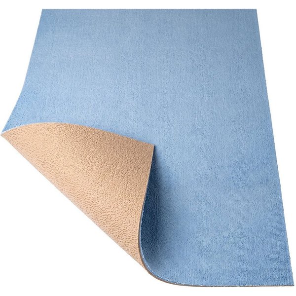 ANRO Badematte AquaComfort Meterware Mikrofaser Schlingen-Badläufer 60/90 cm Breite, Höhe 3 mm, rutschhemmender Rücken, Fußbodenheizung geeignet, zuschneidbar, 
