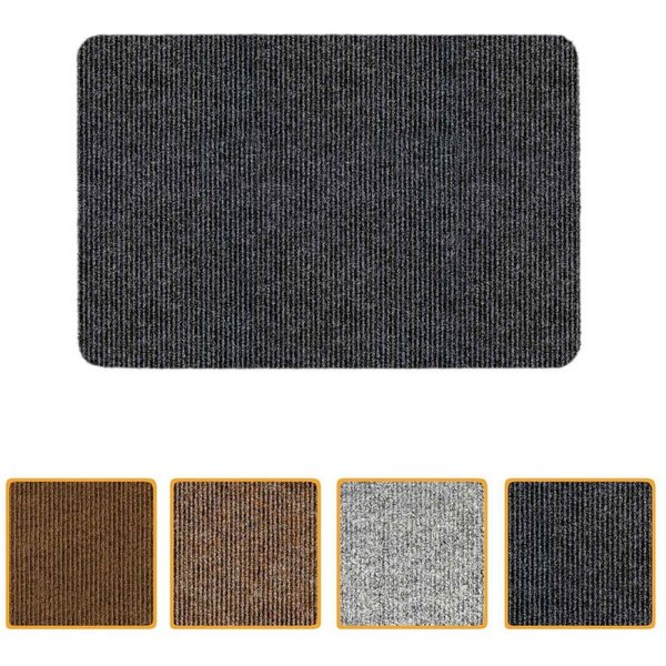 ANRO Fußmatte Türvorleger Schmutzfangmatte STRIBET, eckig, Höhe: 3 mm, Clean-Line Größe 40x60cm