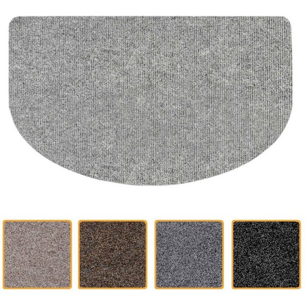 ANRO Fußmatte Türvorleger Schmutzfangmatte STRIBET, eckig, Höhe: 3 mm, Clean-Line Größe 45x75cm