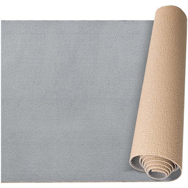 ANRO Küchenläufer HomeLoop Meterware Mikrofaser Küchenmatte rutschhemmender Rücken, Rechteckig, Höhe: 3 mm, saugstark zuschneidbar Größe: 100x60cm Einfarbig Gra