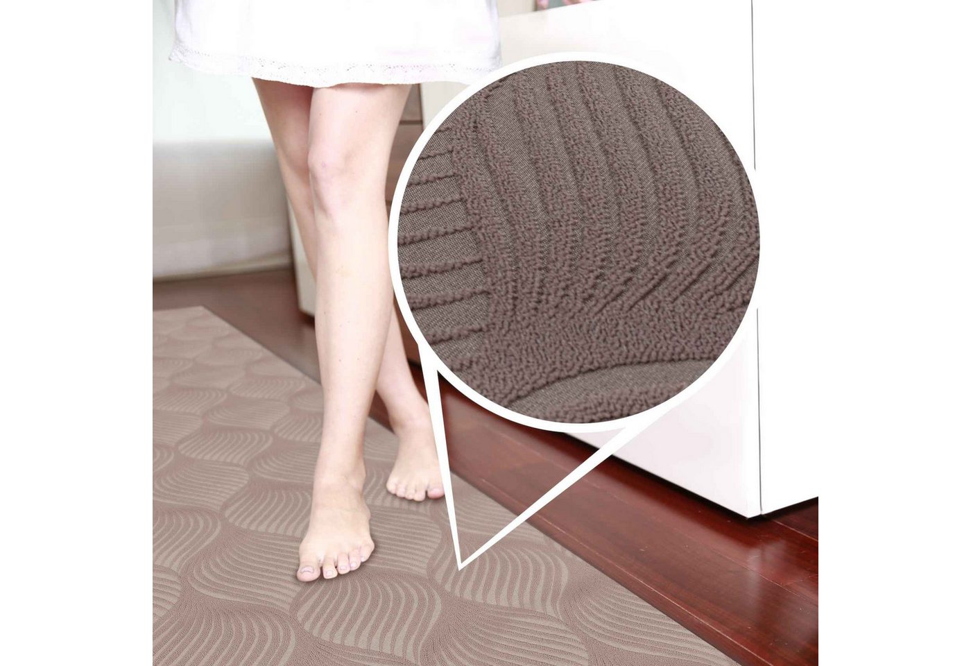 ANRO Küchenläufer Teppichläufer Läufer Textil BAKER Premium, Eckig, Höhe: 3 mm, Velour – Bild 5 von 5