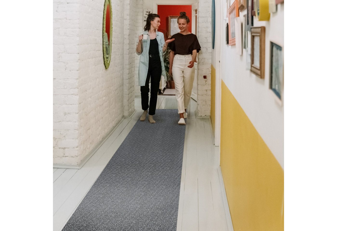 ANRO Küchenläufer Teppichläufer TAMARA Läufer Textil, Eckig, Höhe: 3 mm, Velour – Bild 4 von 4